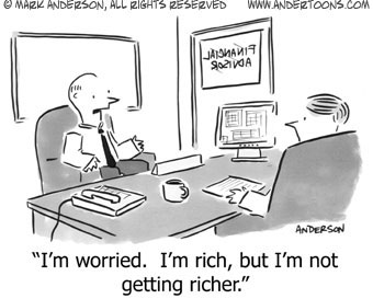 Rich, not getting richer